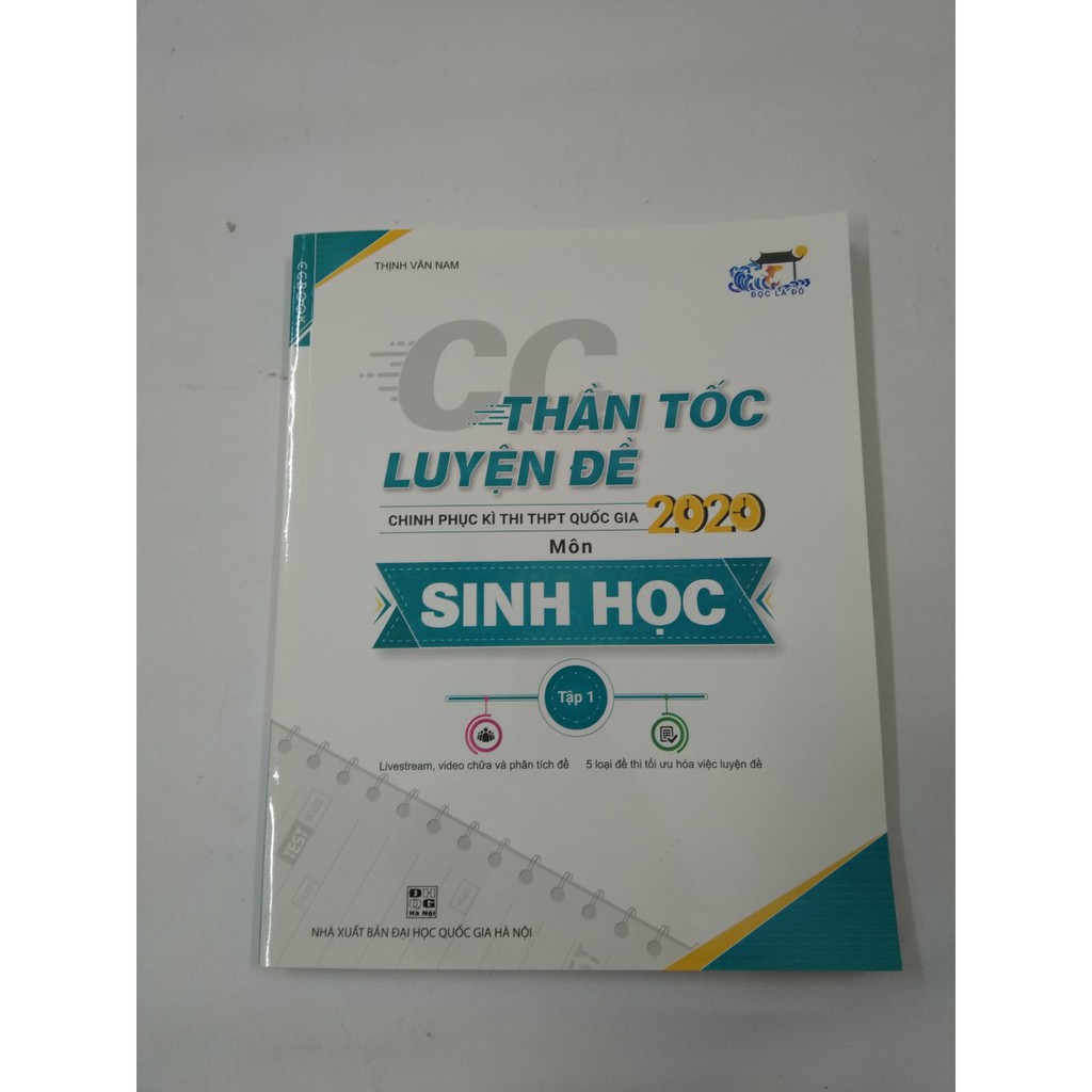 Sách - CC Thần tốc luyện đề 2020 môn Sinh học tập 1