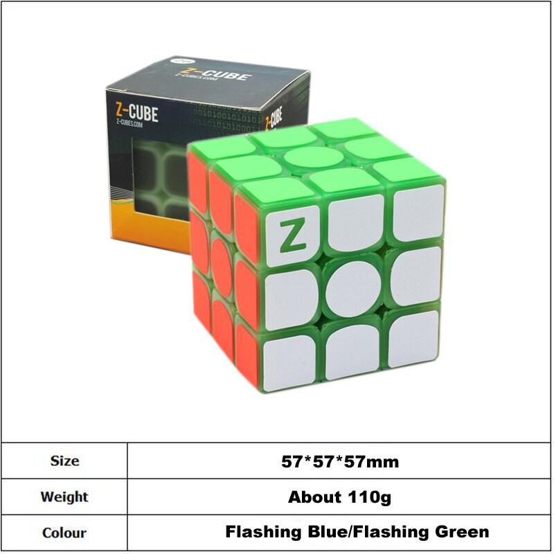 Đồ chơi Rubik Zcube 3x3 Phát Sáng - Rubik Dạ Quang Phát Sáng Trong Đêm Tối