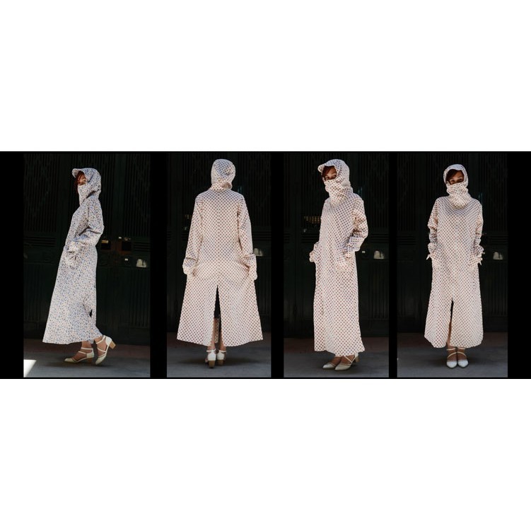 Áo chống nắng dài toàn thân 2 lớp kèm khẩu trang mặc 2 mặt hàng sịn