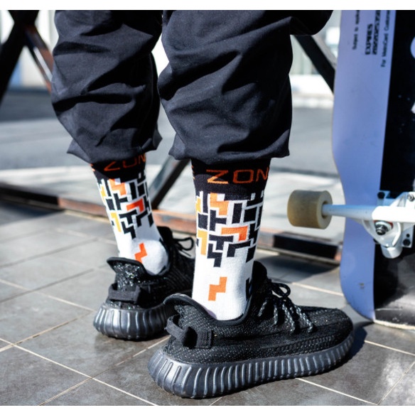 Vớ thể thao GANE ZONF cao cổ Nam Nữ phong cách trẻ trung, năng động.