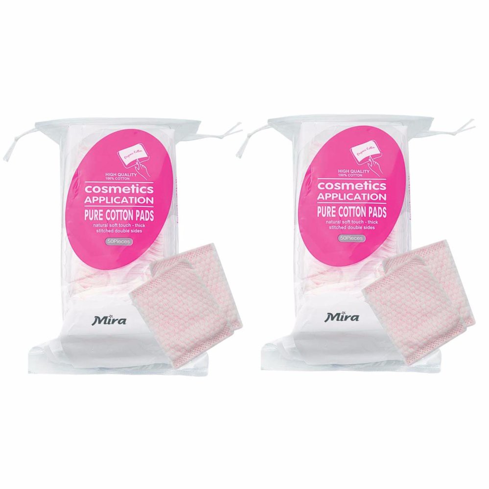 Bông tẩy trang Mira Fure Cotton Pads Cao cấp Hàn Quốc (50 miếng) - Hàng chính hãng