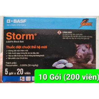 Combo 10 gói Thuốc Diệt Chuột STORM (200 VIÊN)