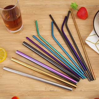 Bộ 5 ống hút thép không gỉ sử dụng nhiều lần