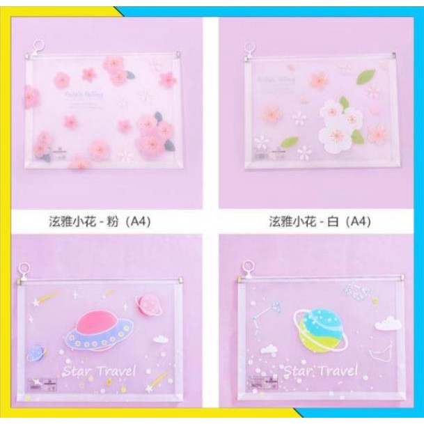 [FREESHIP]  Bìa đựng hồ sơ chống nước hình cute