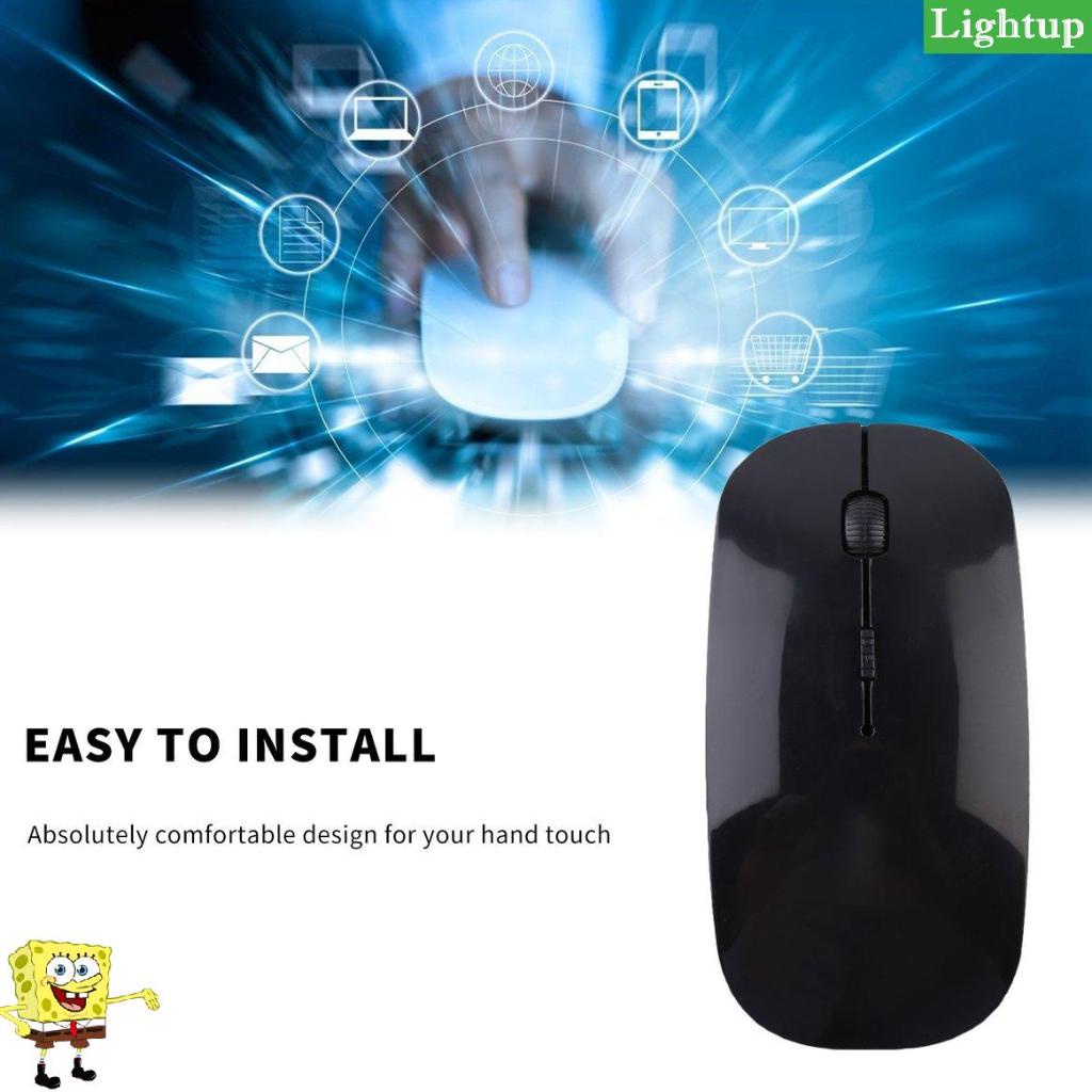 Chuột quang không dây USB tương thích mới cho Macbook cho mọi máy tính xách tay