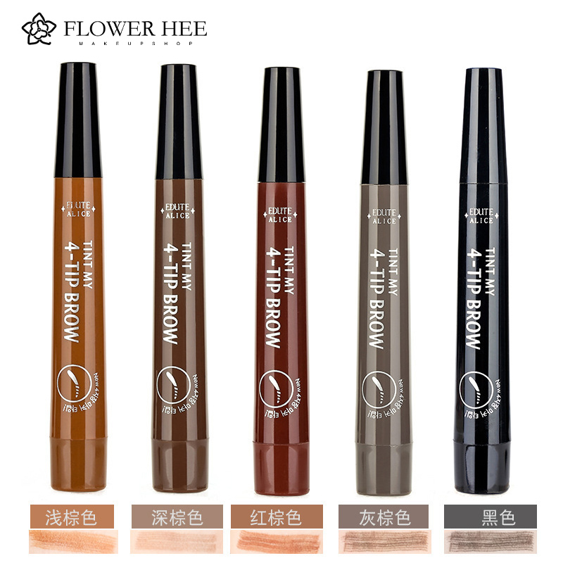 [Hàng mới về] Chì kẻ mày dạng lỏng 5 màu 4D thiết kế 4 ngàm kháng nước và mồ hôi phong cách Hàn Quốc | BigBuy360 - bigbuy360.vn