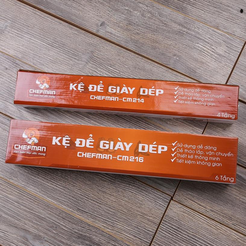 [FreeShip] KỆ ĐỂ GIÀY DÉP CHEFMAN 4-6-8-10 TẦNG HÀNG ĐẸP BM