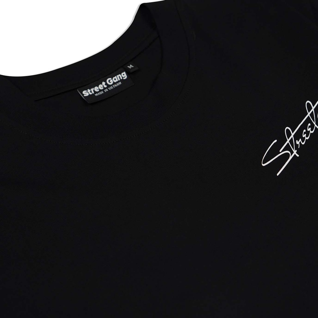 Áo thun logo - Đen - Street Gang