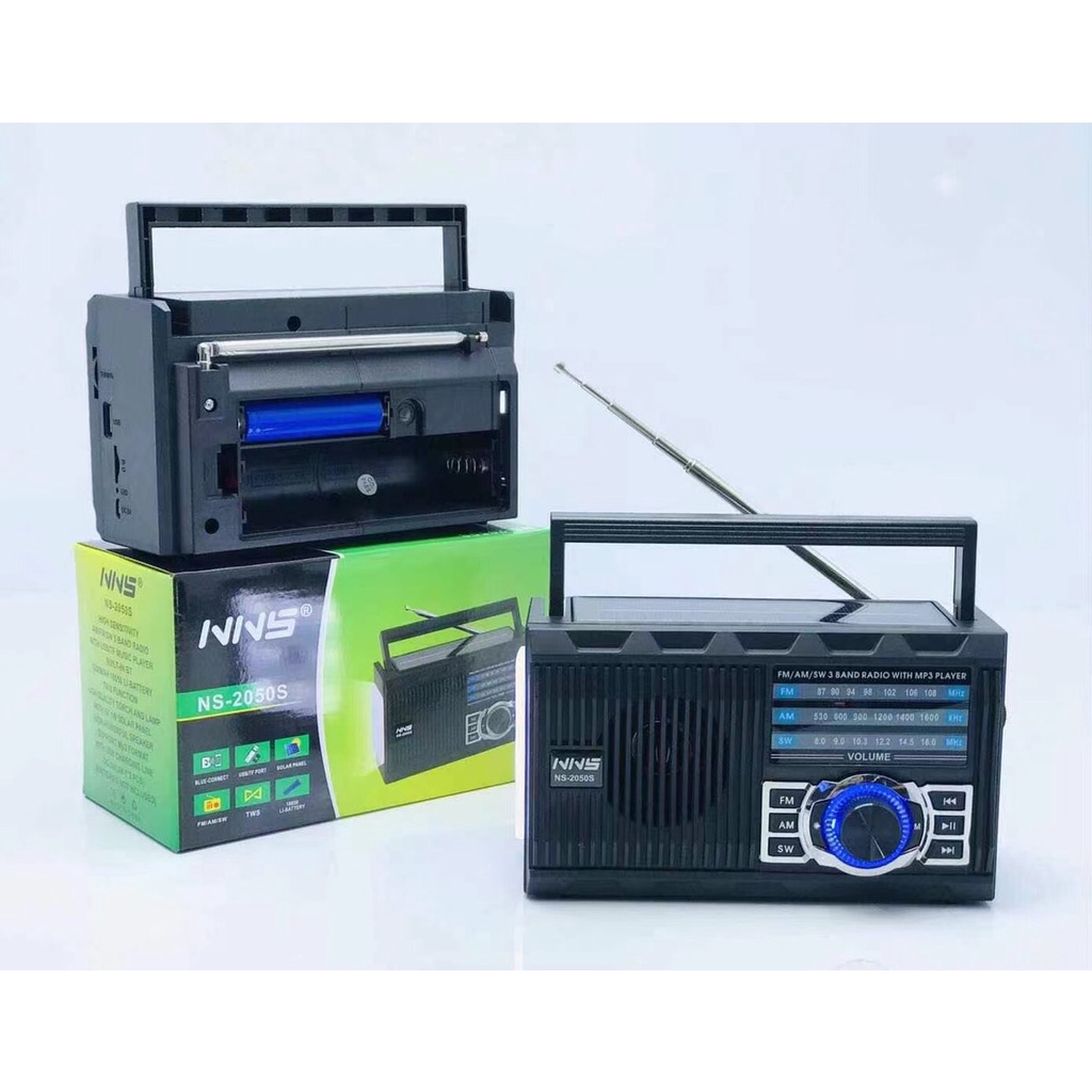 Loa Bluetooth Linkeetech FM/SD/USB NNS NS-2050S Pin năng lượng mặt trời