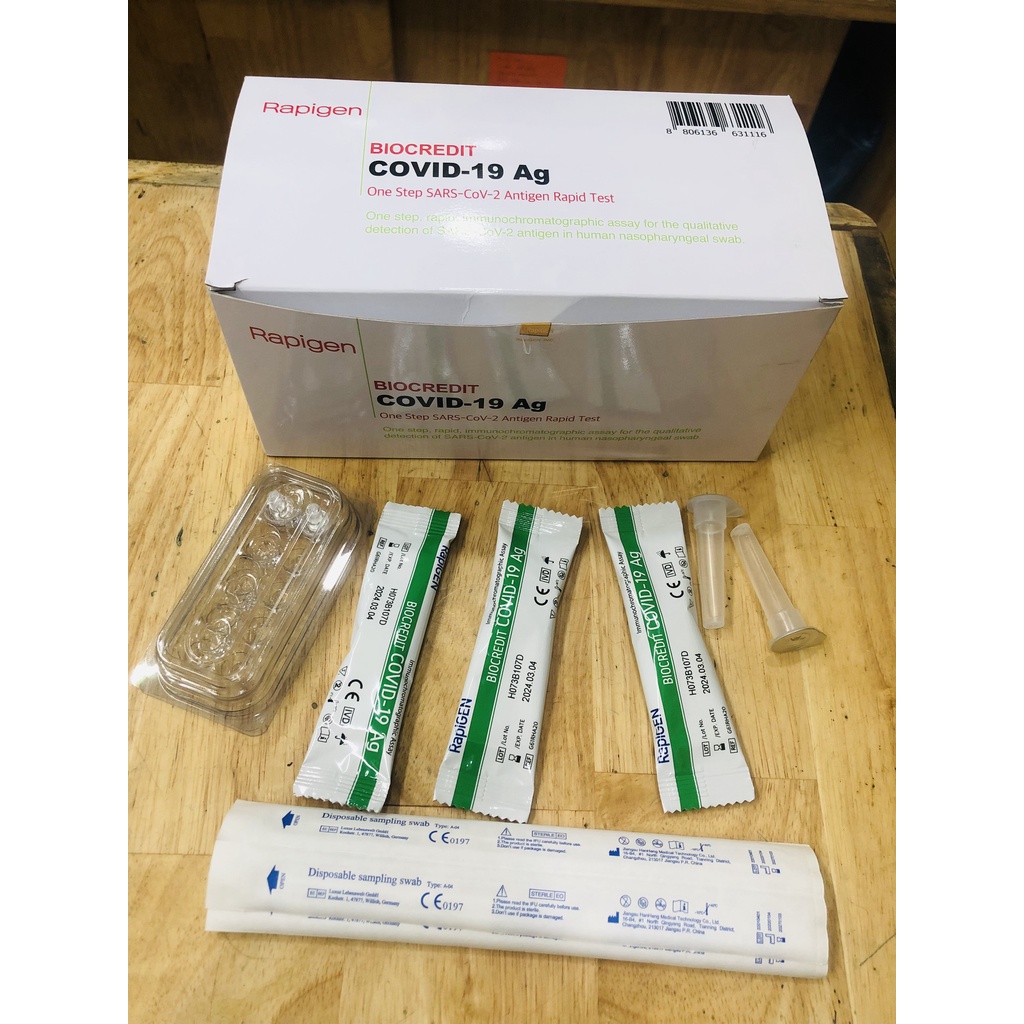 [Giao Nhanh] Kit Test Nhanh  COVID-19 Ag Biocredit- Hàn Quốc