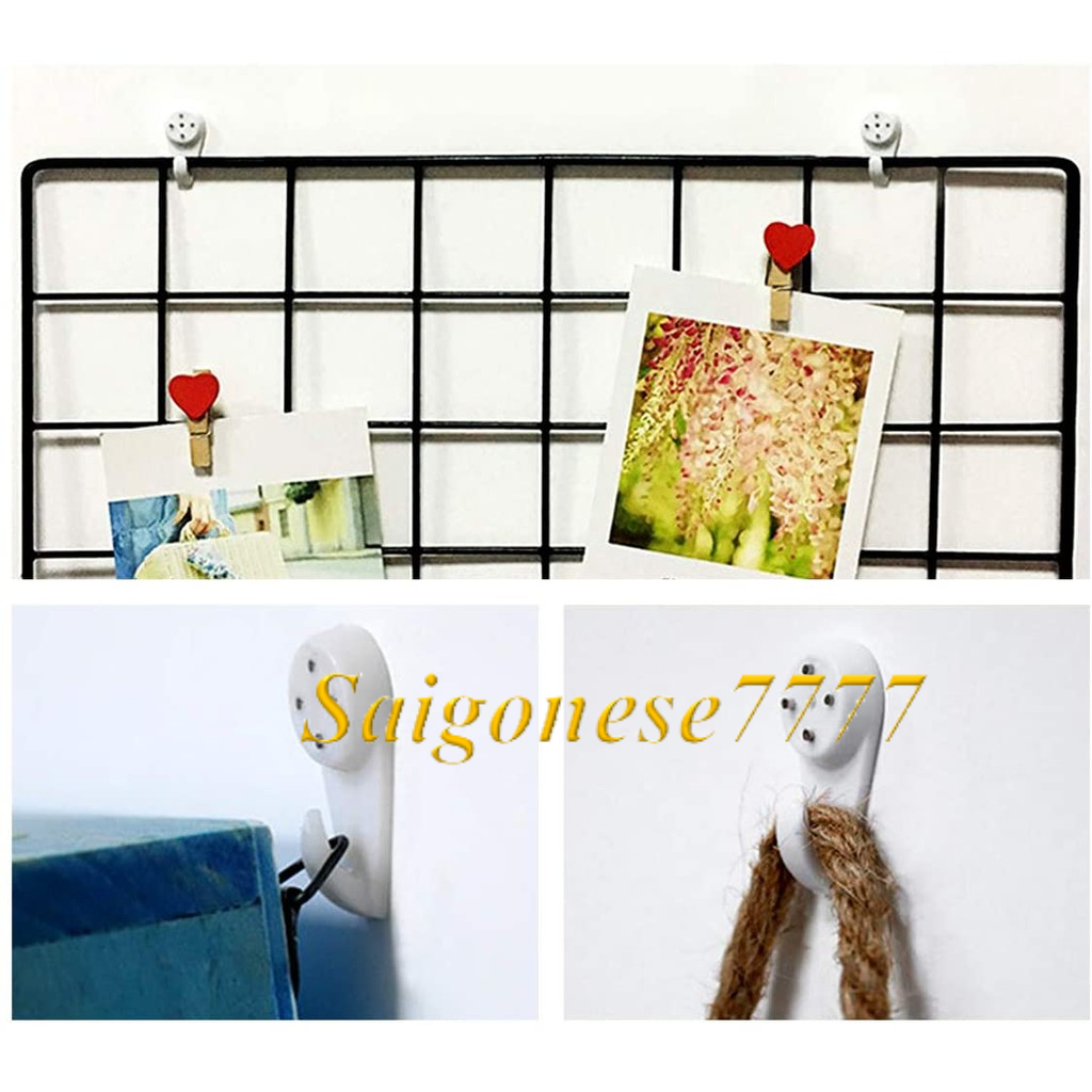 Combo Đinh Ghim 4 Chấu Móc Treo Khung Tranh Vật Dụng Tiện Lợi Không Cần Khoan Tường Frame Picture Hanger