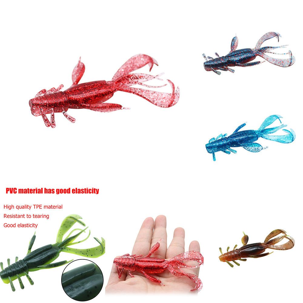 MUVAKO Bộ 3 mồi giả thu hút câu cá bằng silicon mềm 100mm