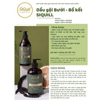[ Kèm quà] Combo Gội xả xịt Siquill