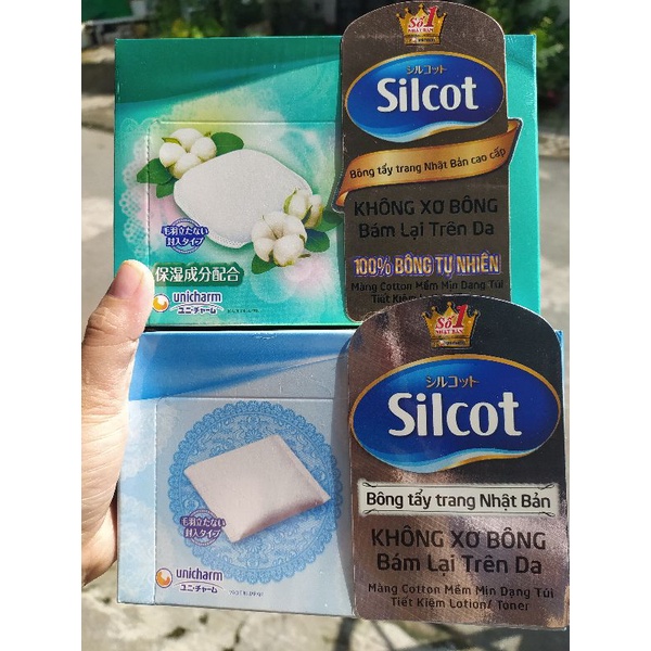 [Mẫu mới] Bông tẩy trang Silcot 82/66/40 miếng/hộp