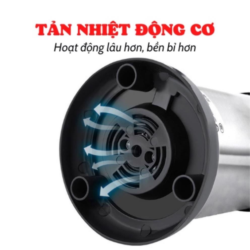 Máy Xay Hạt Khô, Cối Xay Tiêu Xay Bột Gia Vị Cà Phê Đa Năng 6 Lưỡi Dao Công Suất 300w Chất Liệu Inox Bảo Hành 12 Tháng