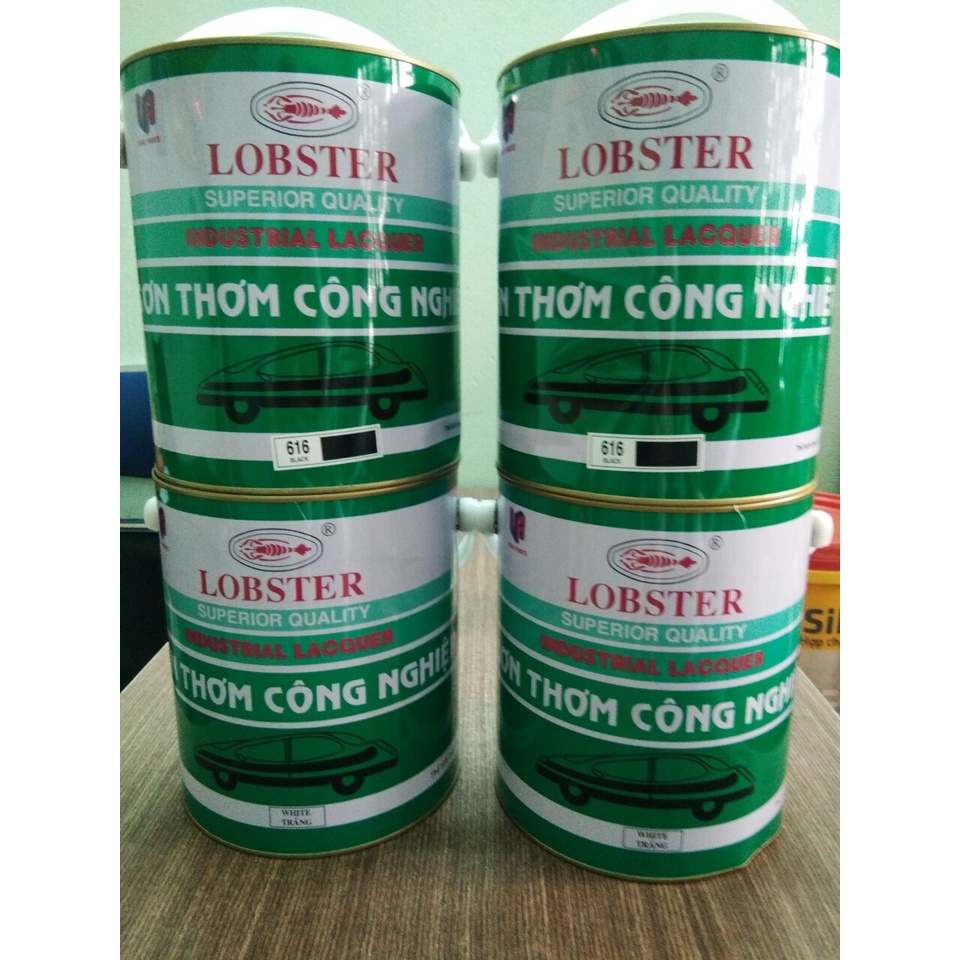 Sơn thơm công nghiệp Lobster nhanh khô dùng cho gỗ, kim loại 3Lit