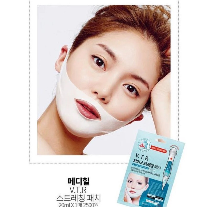 Mặt nạ nâng cơ, giảm mỡ thừa, tạo hình V-line Hàn Quốc Mediheal V.T.R Stretching Patch | BigBuy360 - bigbuy360.vn