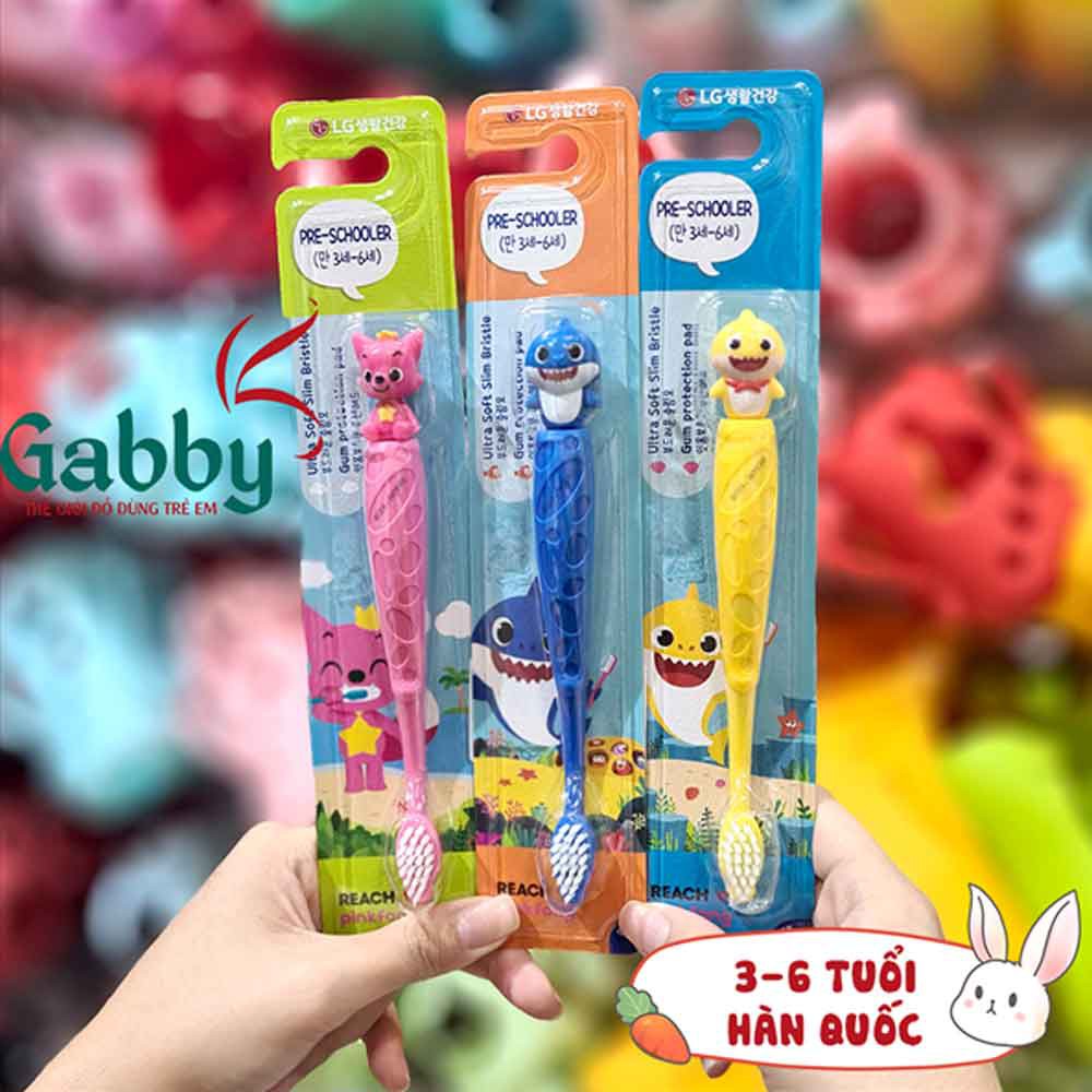 BÀN CHẢI ĐÁNH RĂNG LG BABY SHARK (BÉ TỪ 3 - 6 TUỔI)