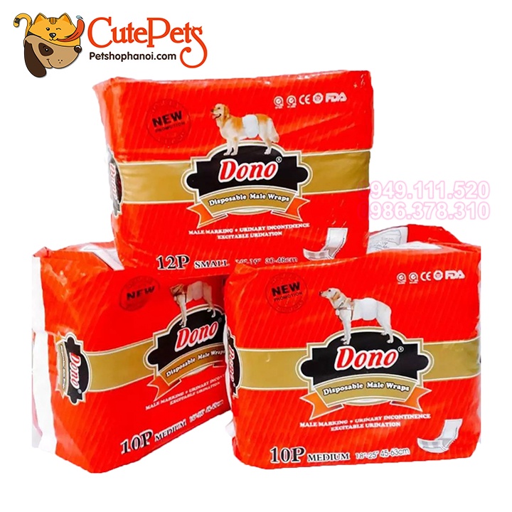  Bỉm cho chó mèo, tả cho chó ĐỰC DONO Disposale Diapers - Phụ kiện thú cưng Hà Nội