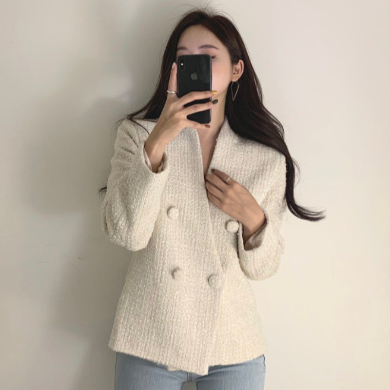 Áo Khoác Cardigan Cổ Chữ V Màu Trơn Thời Trang Thu Đông 2020 Cho Nữ