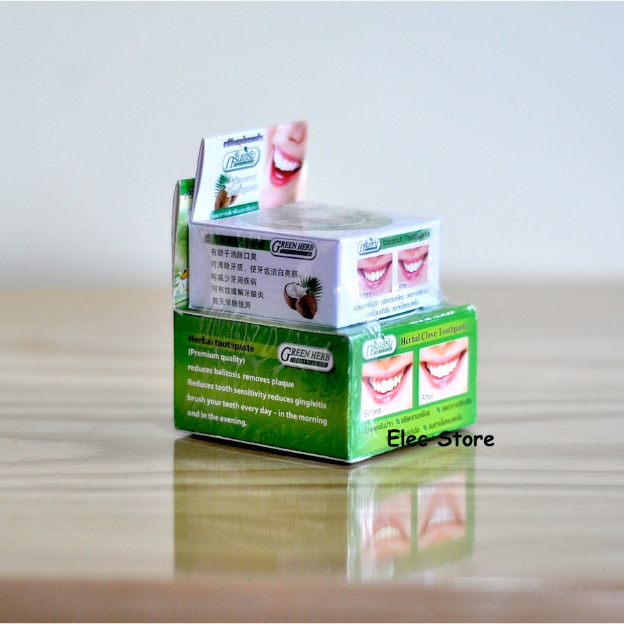 Kem trắng răng Green Herb 25g Thái Lan