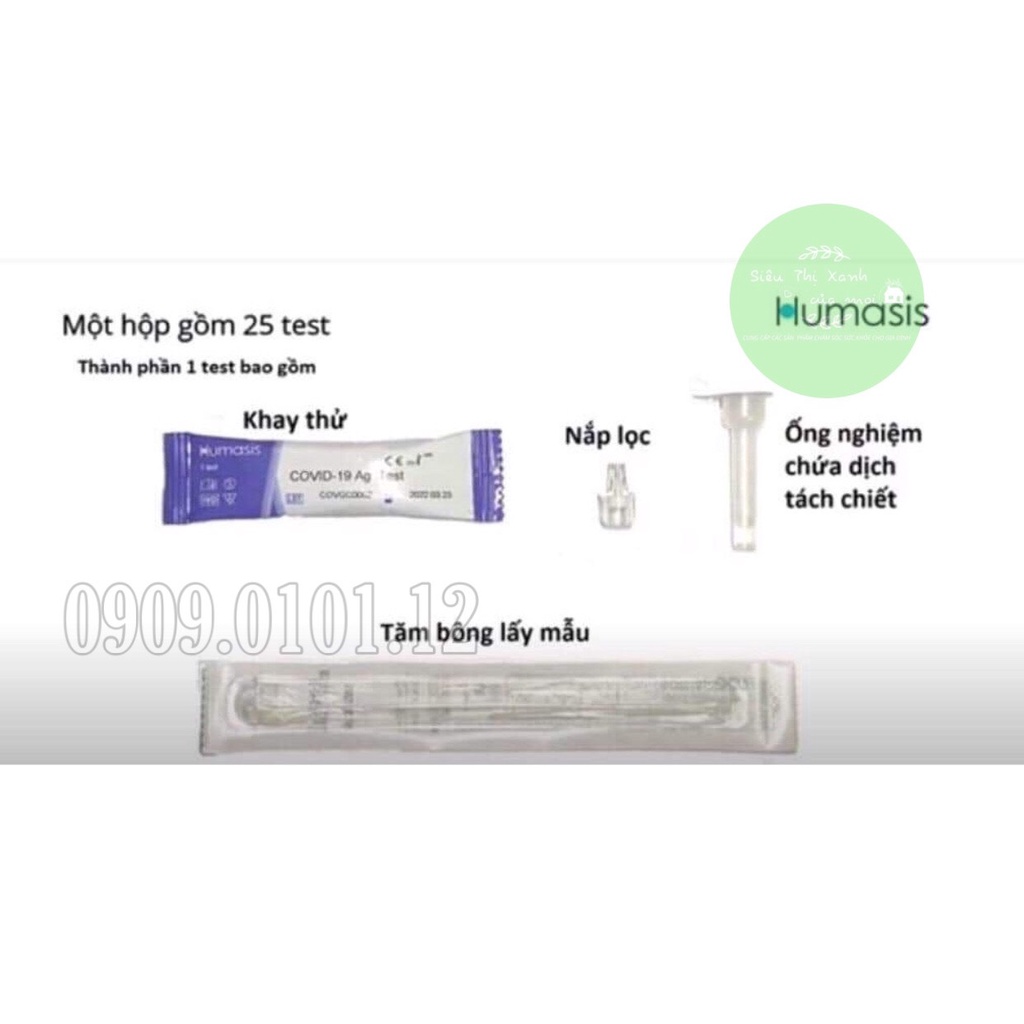 Bộ kit test nhanh Covid-19 Humasis, chính hãng Hàn Quốc được Bộ Y Tế cấp phép