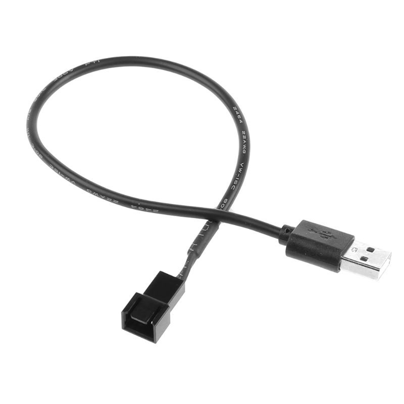 Dây Cáp Chuyển Đổi Đầu Usb 2.0 A Sang 3 Pin Cho Quạt Tản Nhiệt Máy Tính 5v