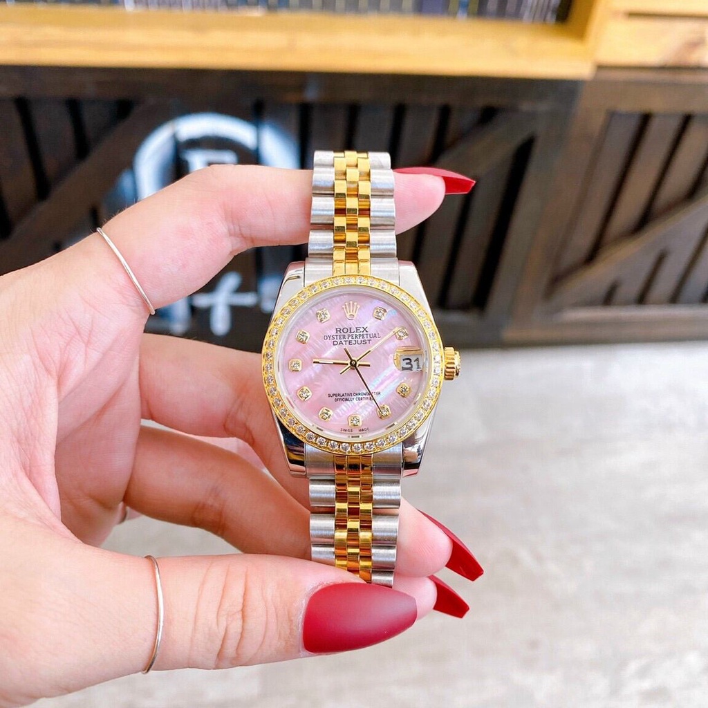 Đồng hồ Nữ R0lex oyster Cao Cấp Size 31mm Máy Quart Thụy SĨ