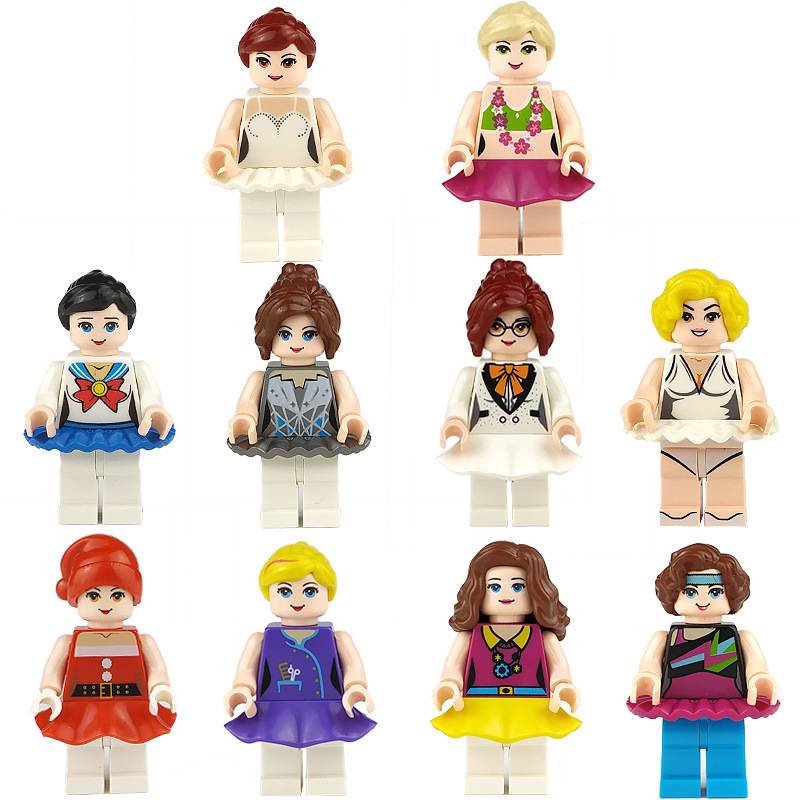 Các khối xây dựng hoạt hình hoạt hình, đồ chơi Lego, đồ chơi giáo dục sớm đồ chơi hình lego minifigures