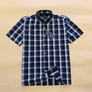 ÁO SƠ MI NAM TRUNG NIÊN SỌC NHỎ MÀU ĐEN