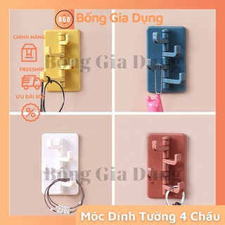 Móc dán tường 4 chấu đa năng