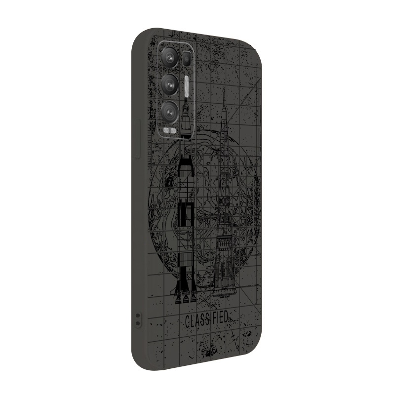 Ốp Điện Thoại Góc Vuông In Hình Động Cơ Không Gian Cho OPPO Reno6 Z 5G Reno 5 Pro 4 4G 3 Reno2 Z F