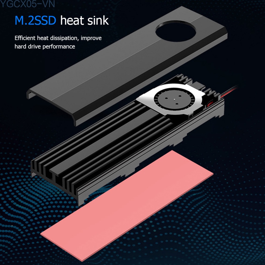 Quạt Tản Nhiệt Bằng Hợp Kim Nhôm Cứng M.2 Có Đèn Led Rgb M2 Ssd Cho Sata Nvme | BigBuy360 - bigbuy360.vn