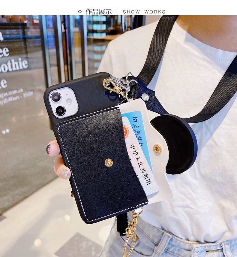 3d camera minnie mickey Pocket Card for SAMSUNG A21S A10 A20 A30 A50 A50S A30S A70 M10 A7 A9 2018 A8 A6 PLUS  phone case