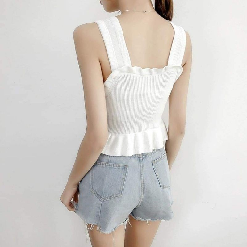 Áo 2 dây dệt kim DA364