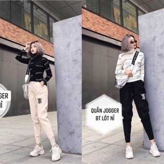 ⚡NEW⚡QUẦN BT JOGGER  NỈ BO GẤU SIÊU HỊN