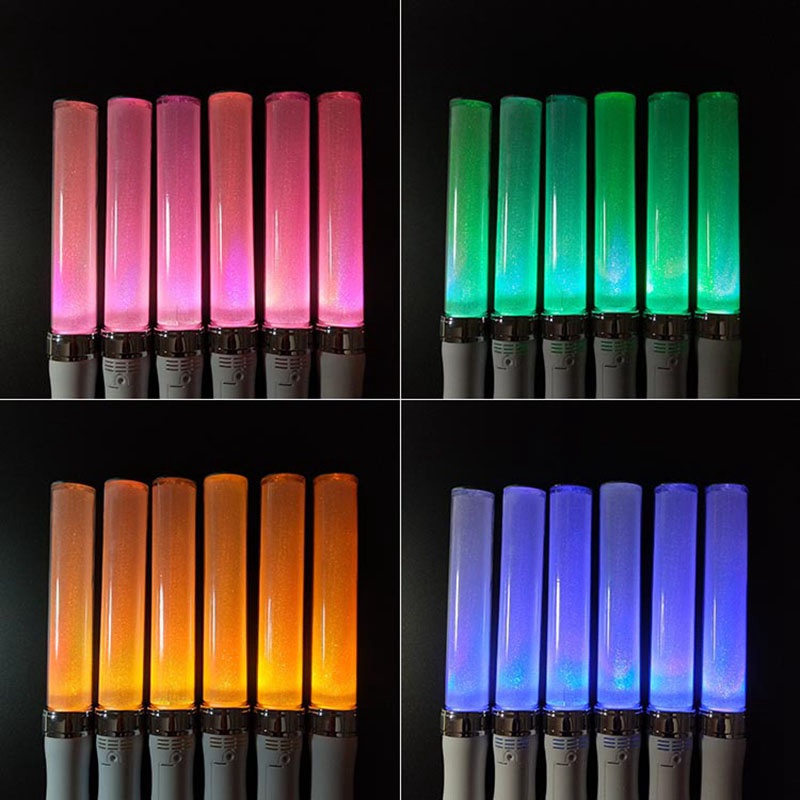 Set 2 Gậy Phát Sáng Đèn LED 15 Màu Sắc Dùng Làm Đạo Cụ Biểu Diễn
