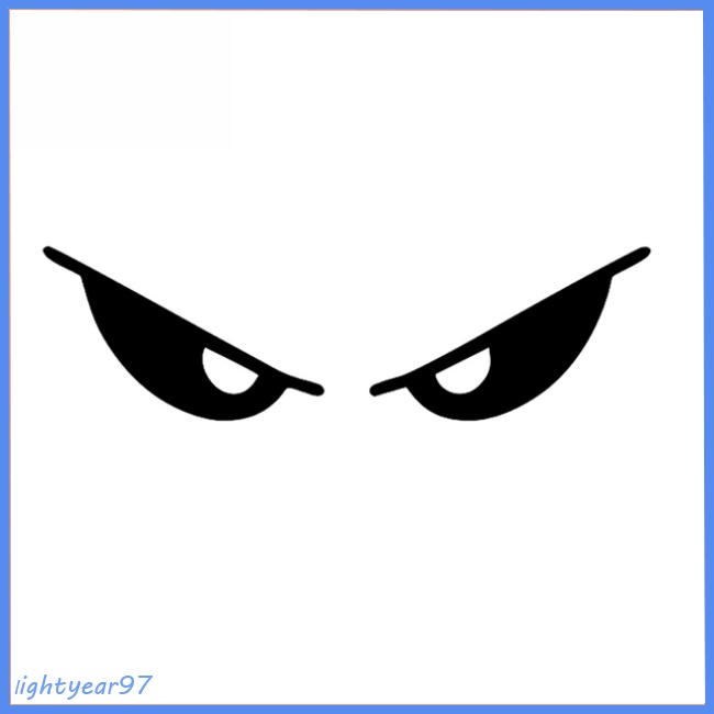 Miếng Dán Phản Quang Hình Đôi Mắt Quỷ Độc Đáo Trang Trí Xe Hơi / Mũ Bảo Hiểm