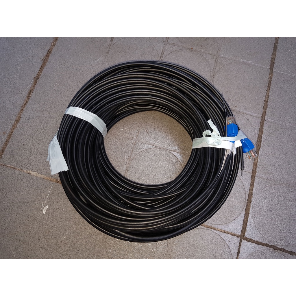 70m/80m Cáp mạng ngoài trời Cat6 DELTALINK bấm sẵn đầu kết nối lõi lớn 23AWG có dây thép gia cường