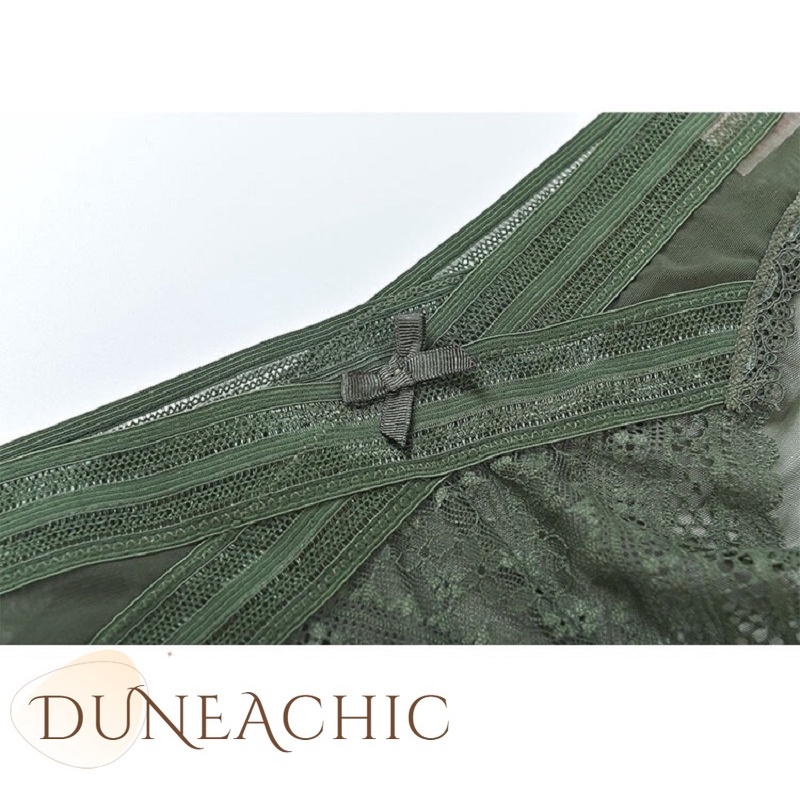 DUNEA Set Đồ Lót Phối Ren Phong Cách Quyến Rũ Dành Cho Nữ