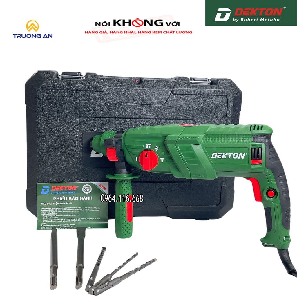 Máy khoan đục bê tông 3 chức năng Dekton DK 2603C công suất 1050W