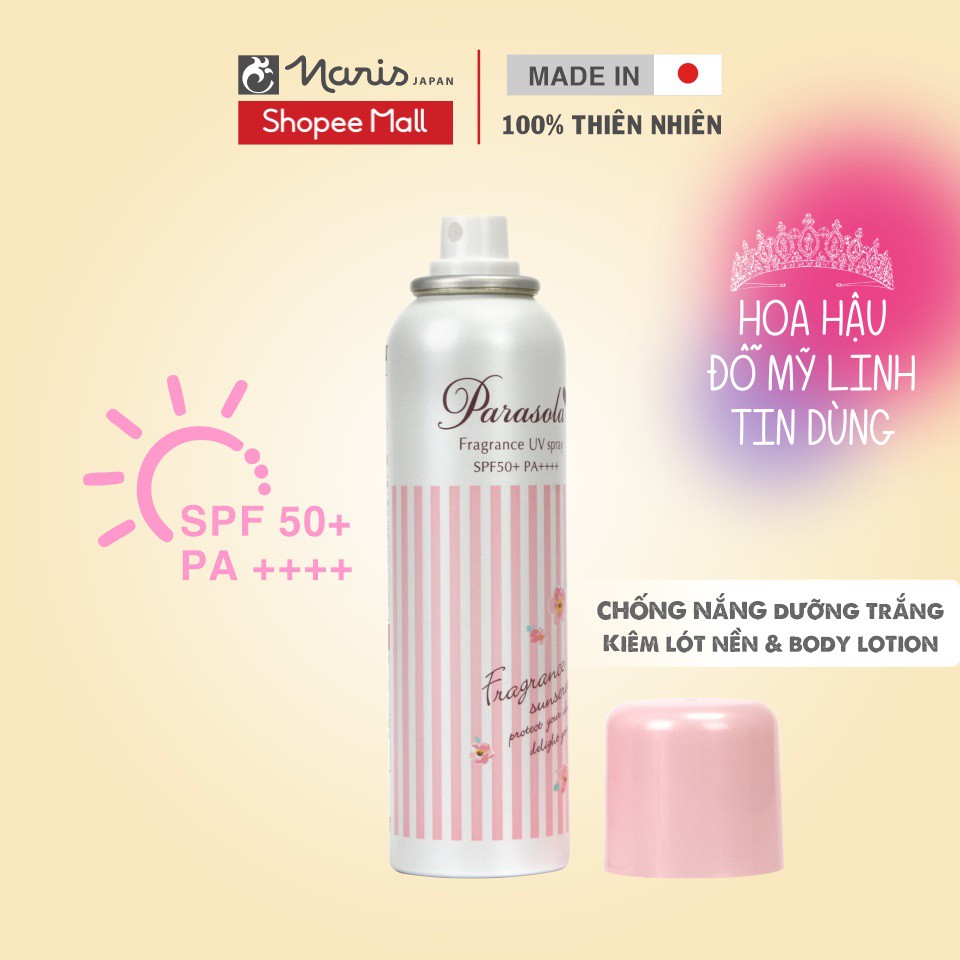 Xịt Chống Nắng Naris Parasola UV Spray SPF50+ PA++++ 90g