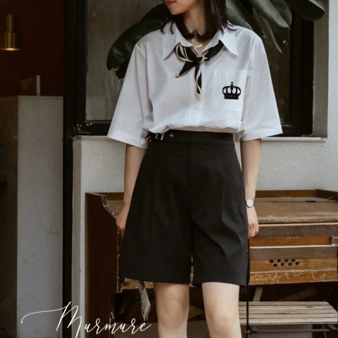 NRVP Áo Sơ Mi Dáng Rộng Thời Trang Hàn Quốc 2022 Dành Cho Nữ