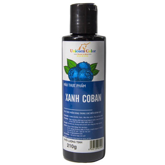 Màu thực phẩm siro Unicorn- XANH COBAN