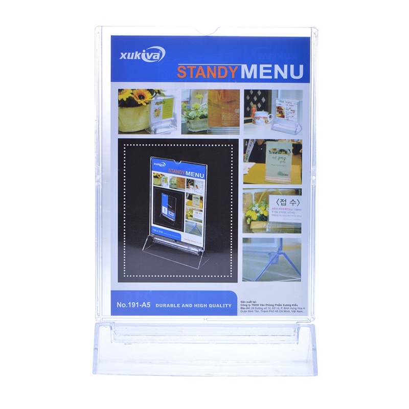 Bảng mica menu thực đơn A4 - A5 - A6