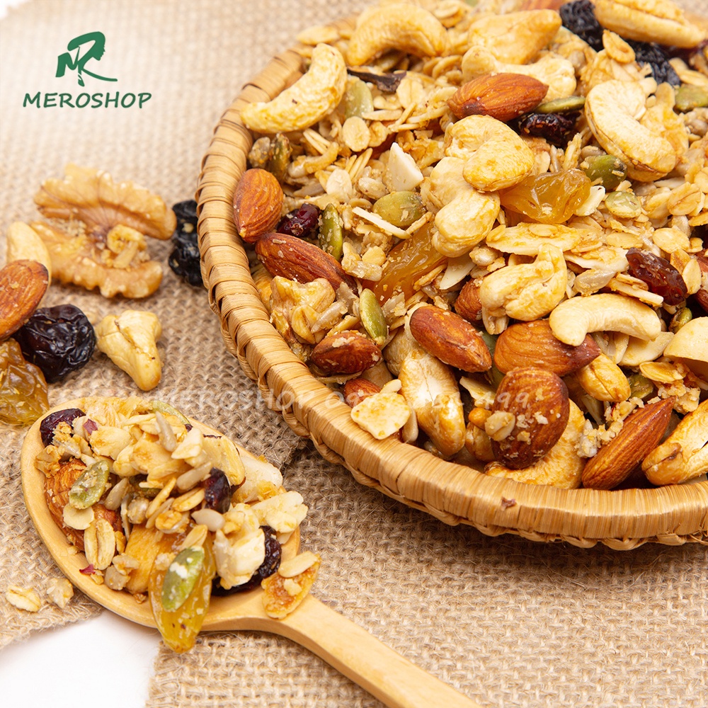 500GRAM GRANOLA 70% HẠT 30%YẾN MẠCH