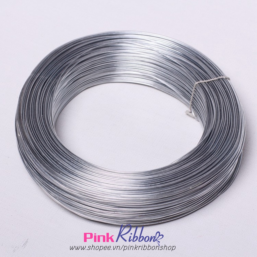 Dây kẽm bọc nhựa mềm màu trong suốt 1.5-2mm làm đồ handmade