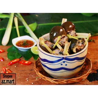 Ốc Bưu Nhồi Thịt Hấp Sả
