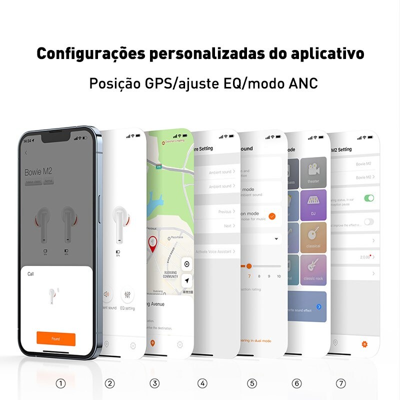 Tai Nghe Bluetooth Chống Ồn Chủ Động Baseus Bowie M2 True Wireless (ANC TWS, Bluetooth 5.2, APP Control, No-delay)