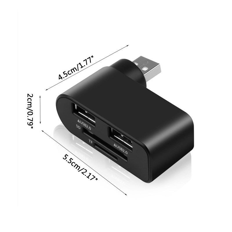 Bộ Chia Cổng USB 2.0 Kèm Đầu Đọc Thẻ Nhớ 480Mb